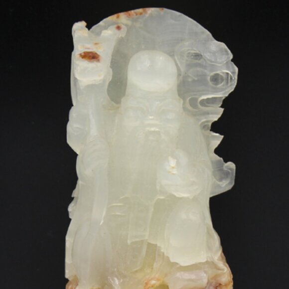 Chinese Soapstone Sculpture - God of Longevity